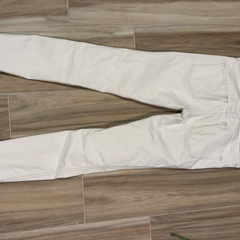 Free People Cream Denim Pants - Picture 9 of 9